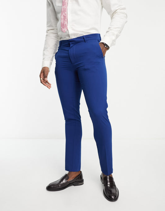 New Look super skinny suit trouser in indigo