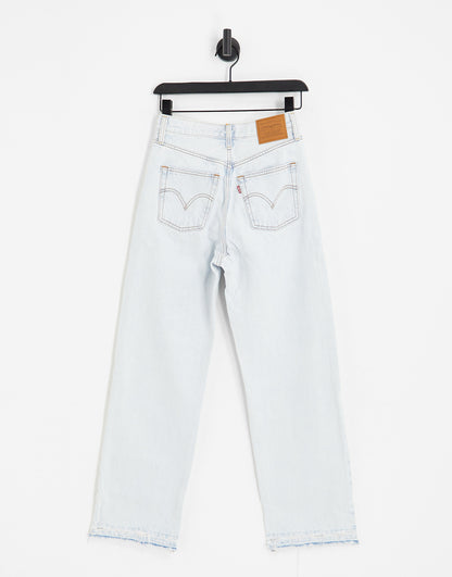 Levi's ribcage straight ankle jeans in light blue