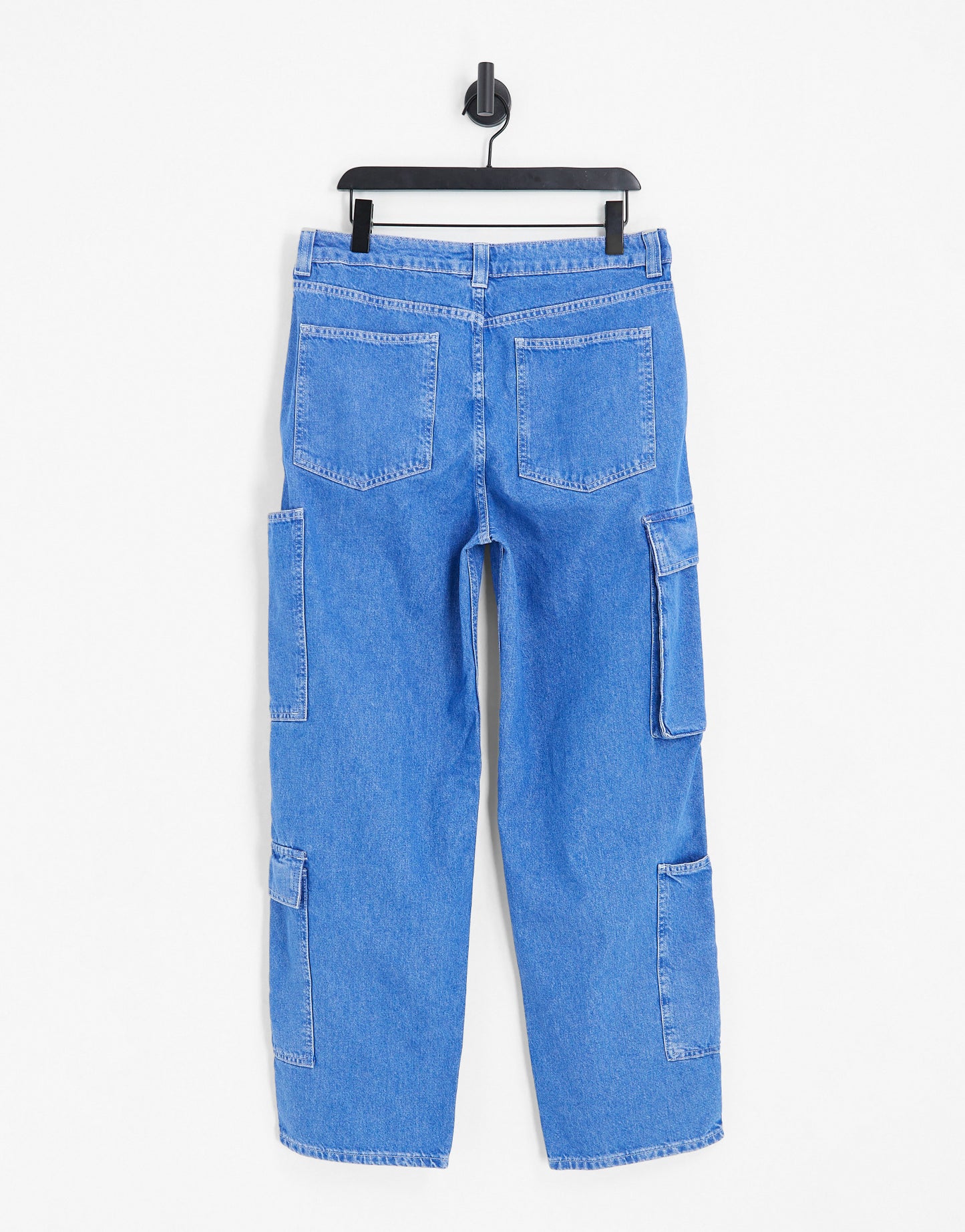 ASOS DESIGN cargo jeans in pretty blue