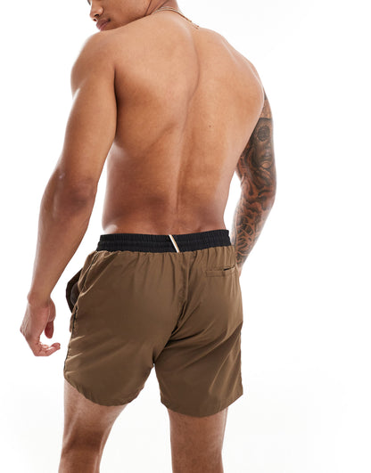 BOSS Swimwear Starfish swim shorts in brown