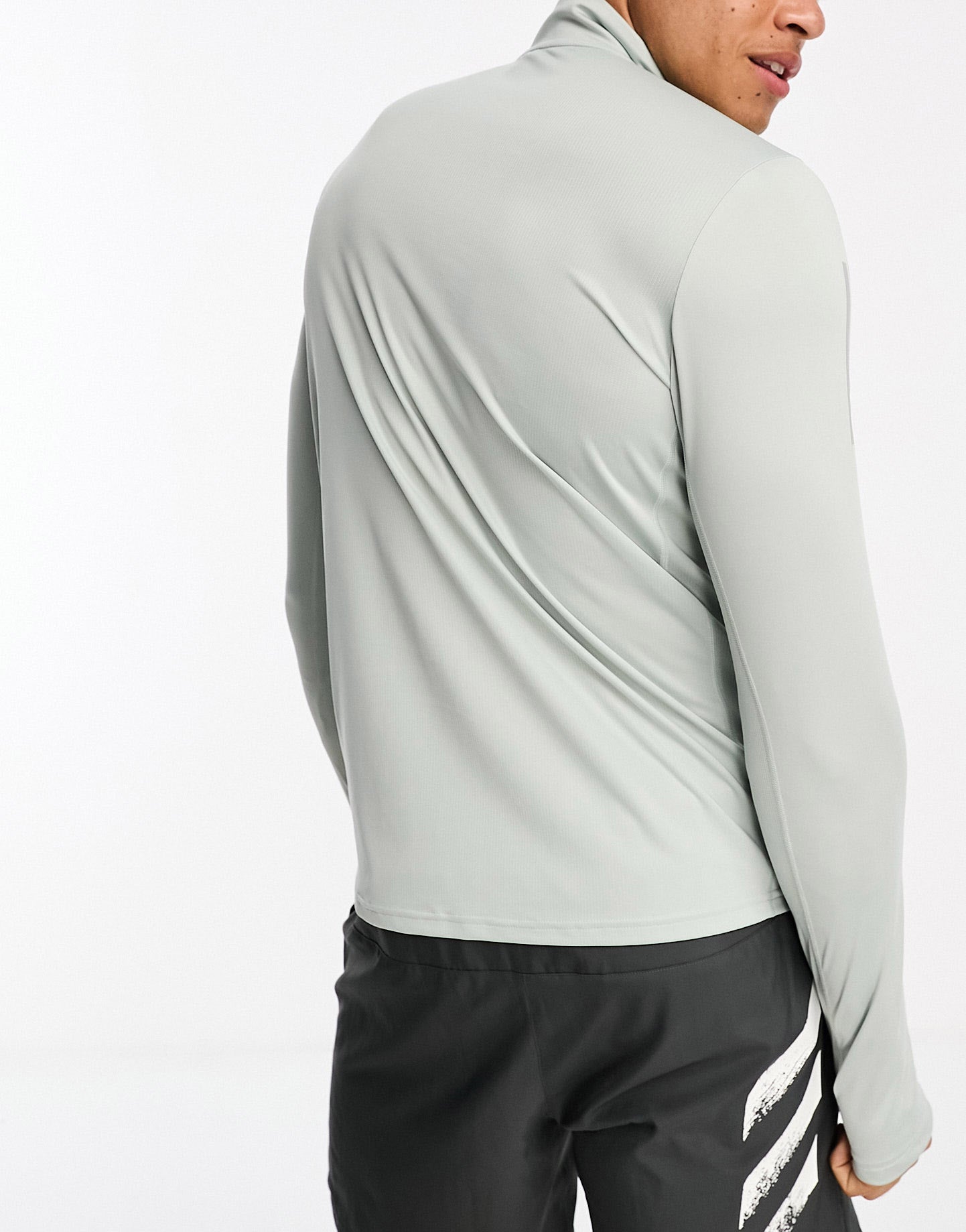 adidas Running Own The Run half zip in grey