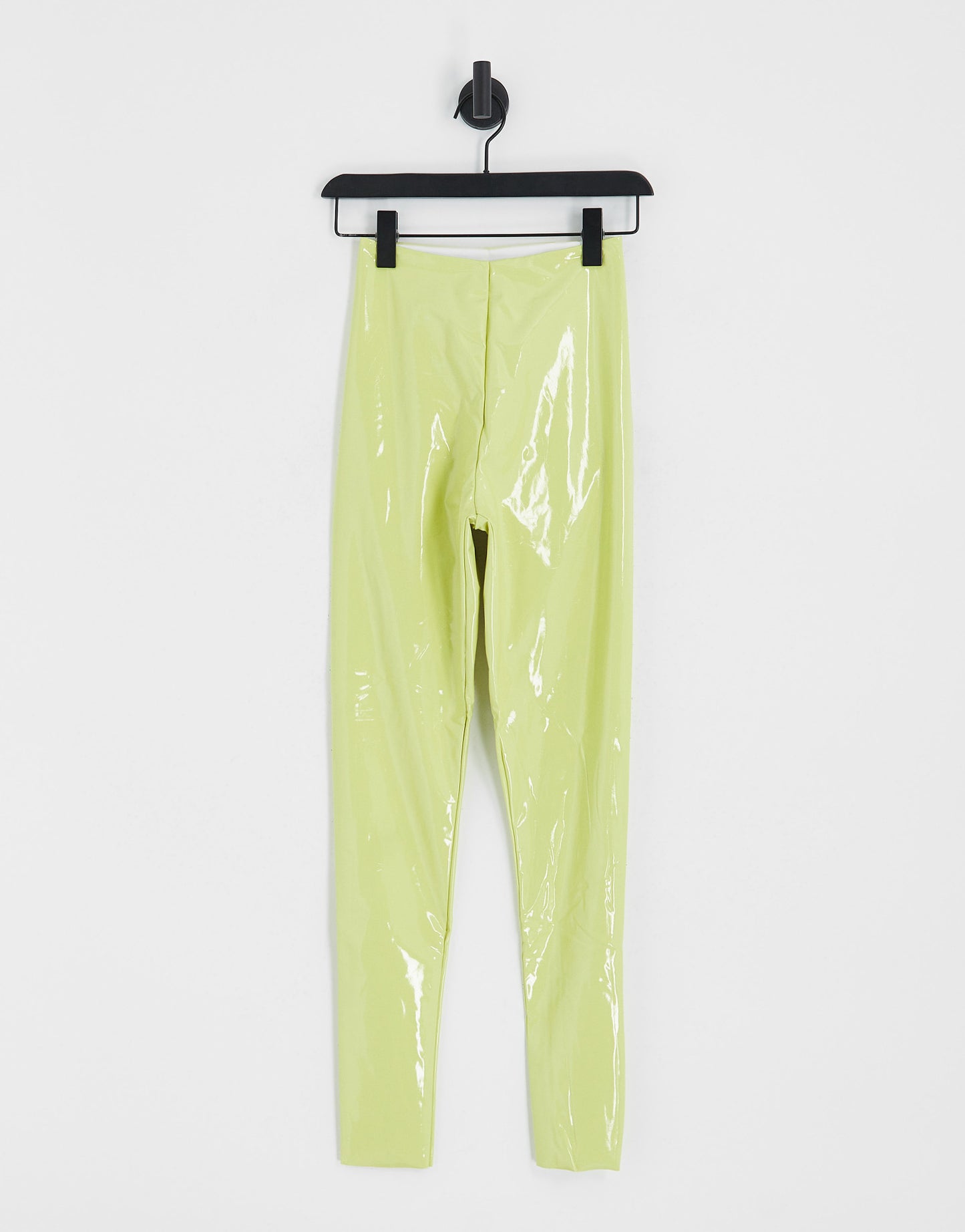 Commando co-ord faux patent leather legging in pastel yellow