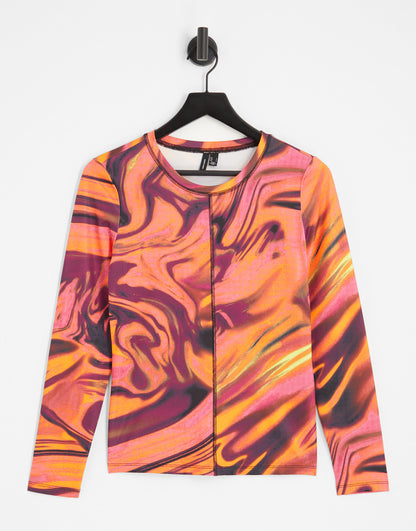 Vero Moda abstract top in multi