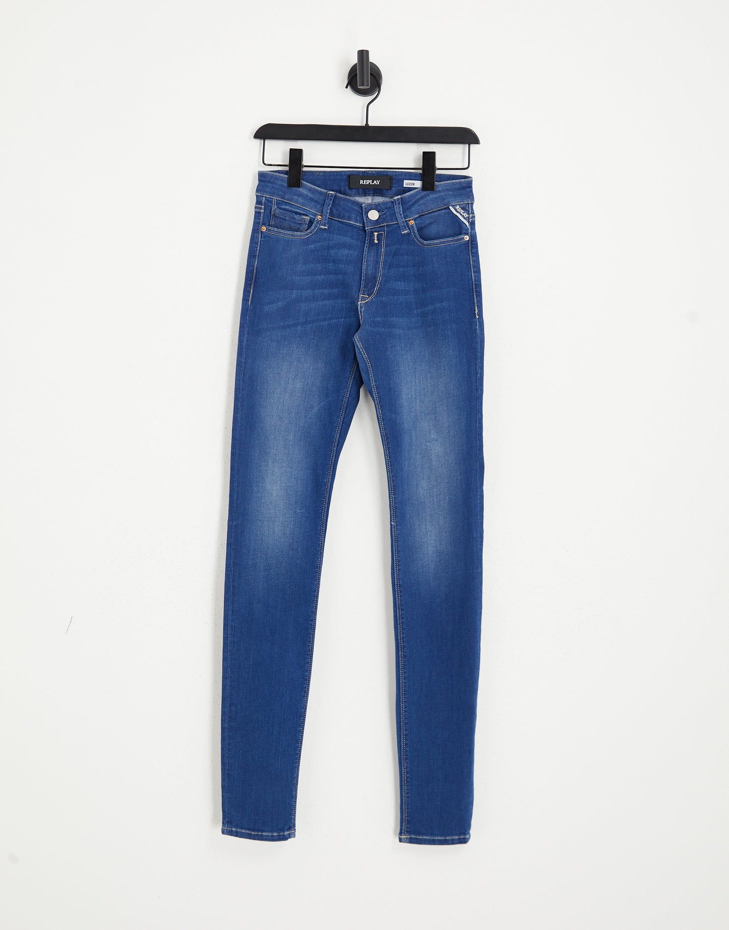 Replay skinny jean in midwash blue