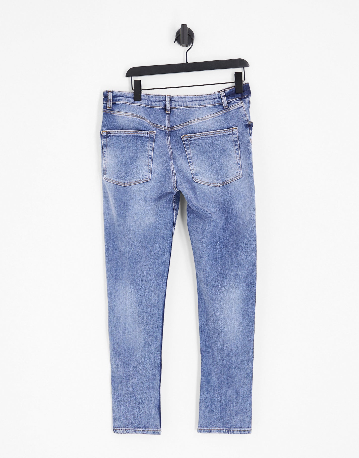 ASOS DESIGN skinny jeans in Y2k tinted mid wash blue