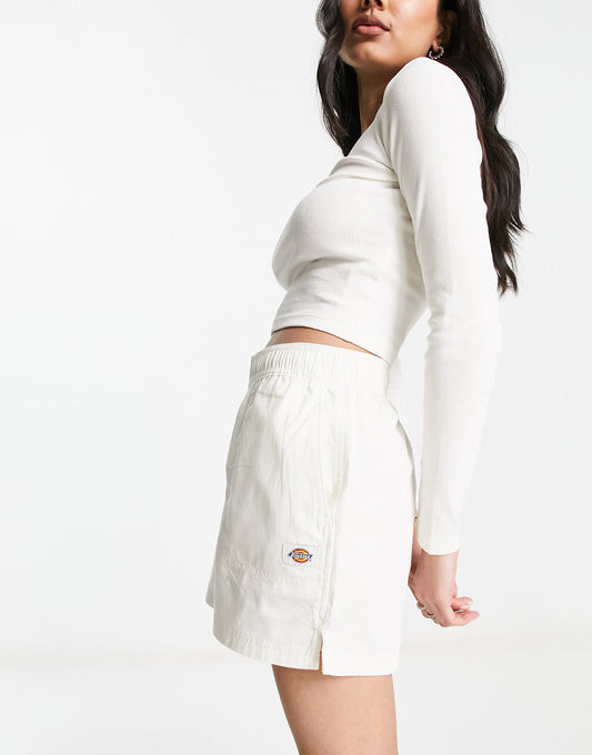 Dickies vale shorts in off white co-ord