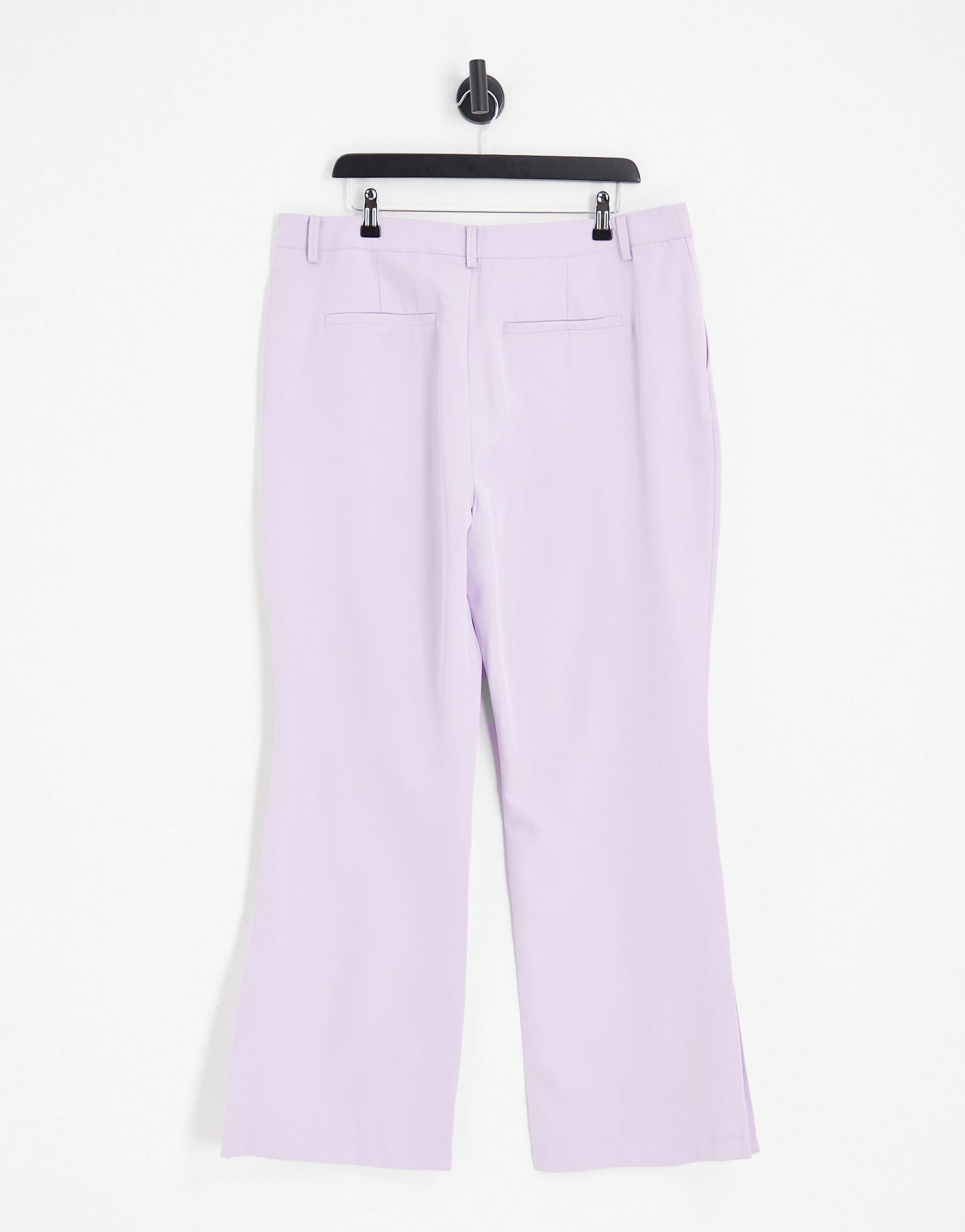 Only Curve flared tailored trousers in lilac