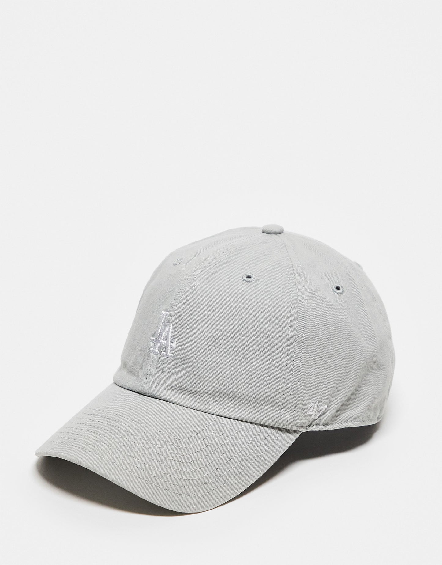 47 Brand MLB LA Dodgers baseball cap in grey with small logo