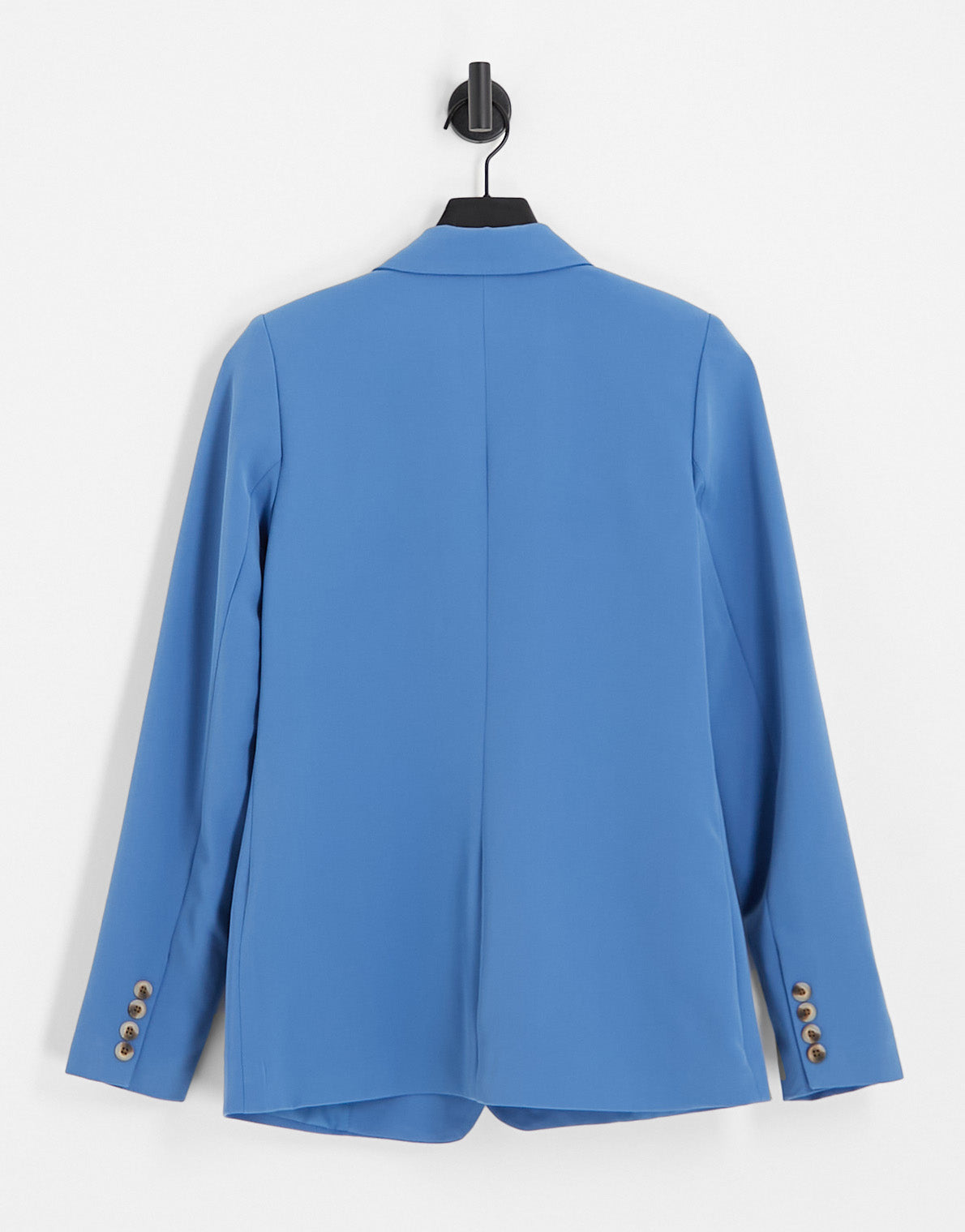 Vila tailored blazer co-ord with asymmetric fastening in blue