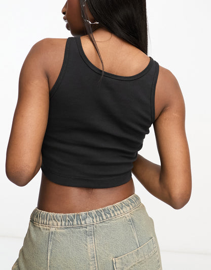 Champion Legacy crop top with buttons in black