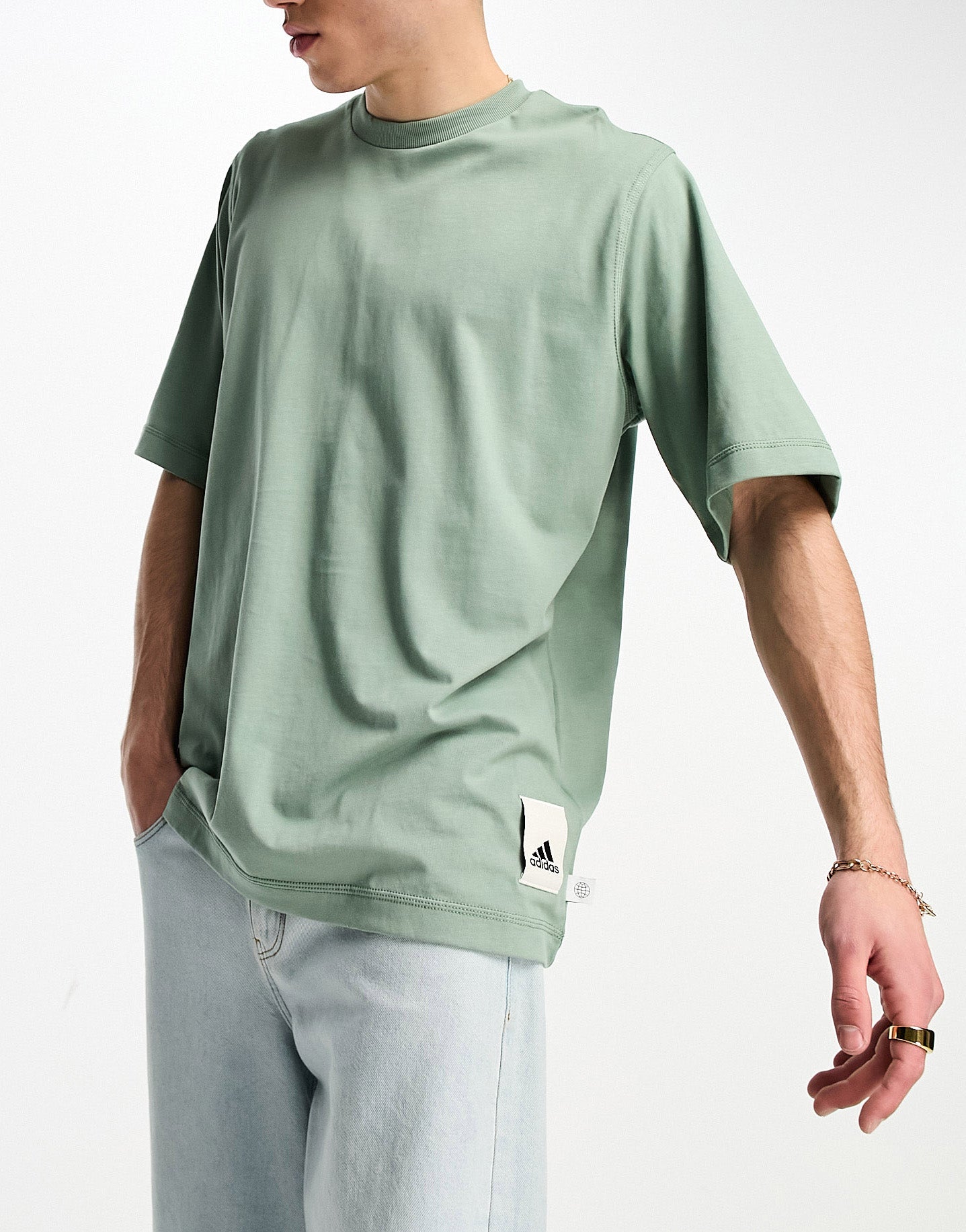 adidas Training Lounge t-shirt in green