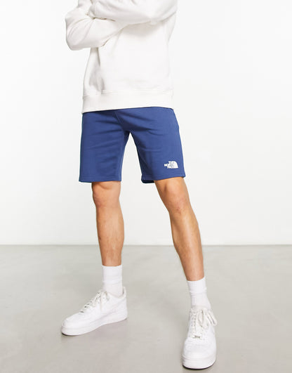 The North Face Standard lightweight fleece shorts in navy