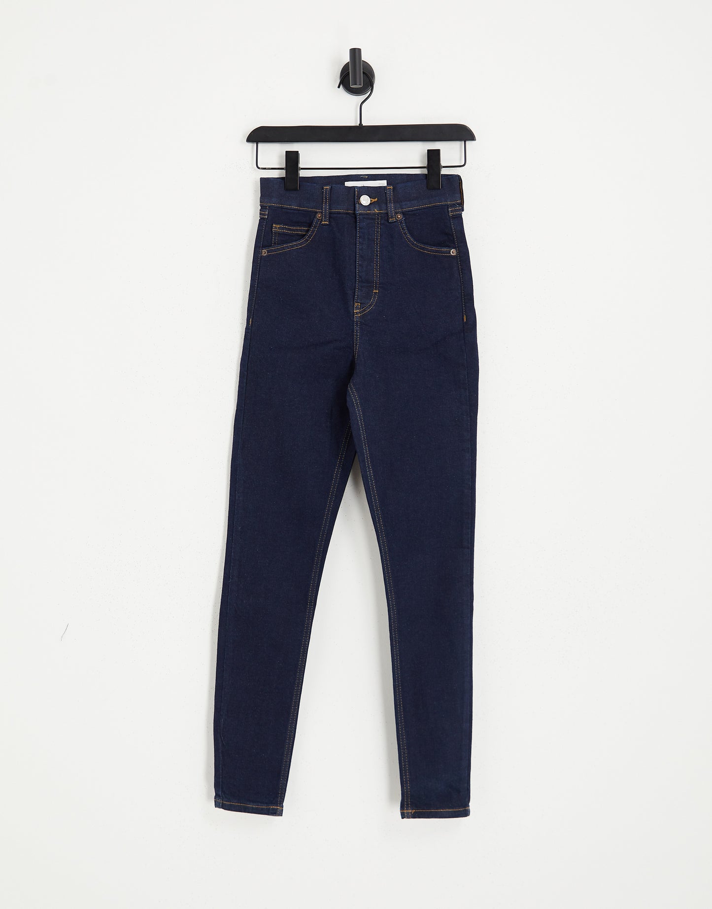 Topshop enhancing high rise Jamie jeans in mid blue