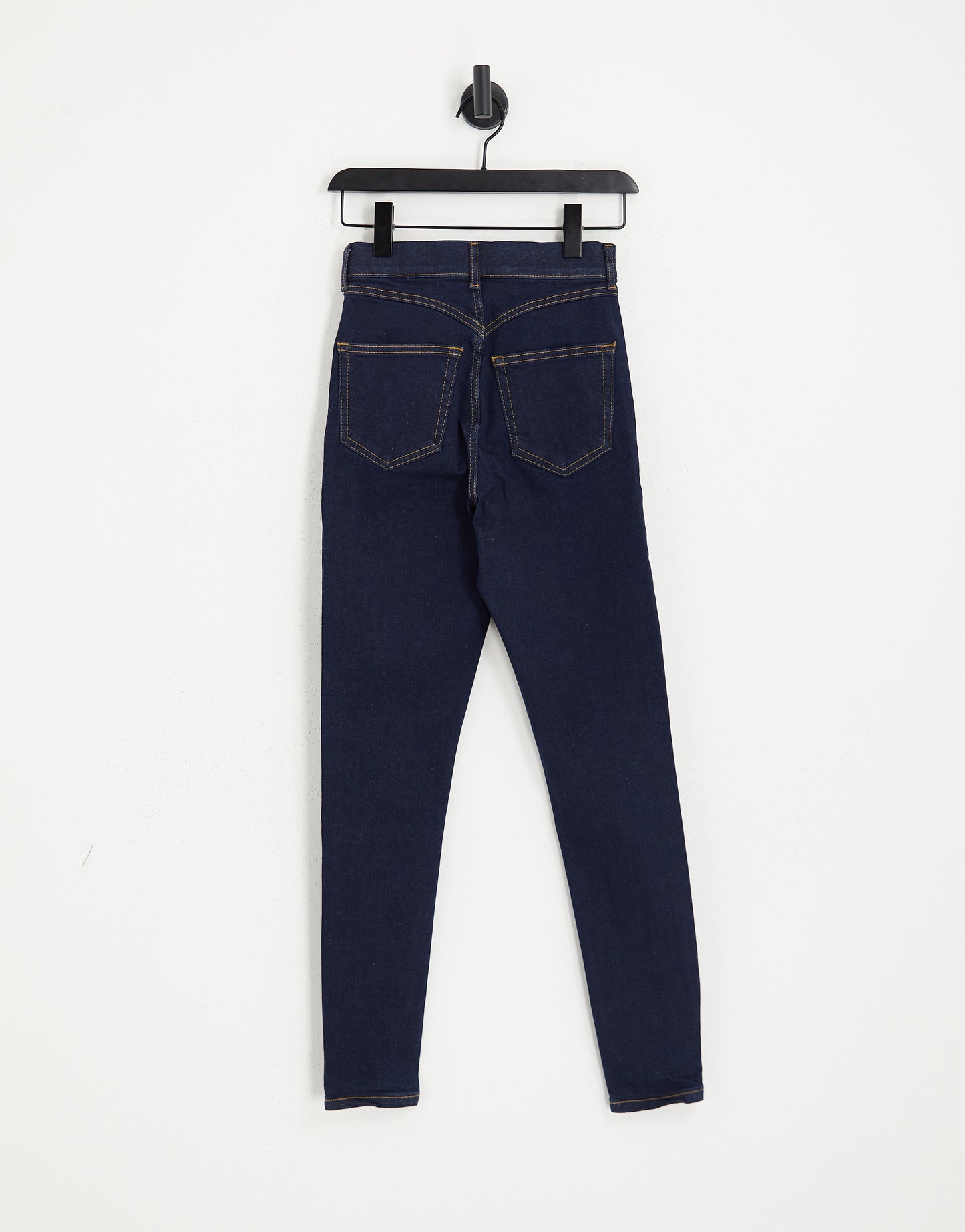 Topshop enhancing high rise Jamie jeans in mid blue