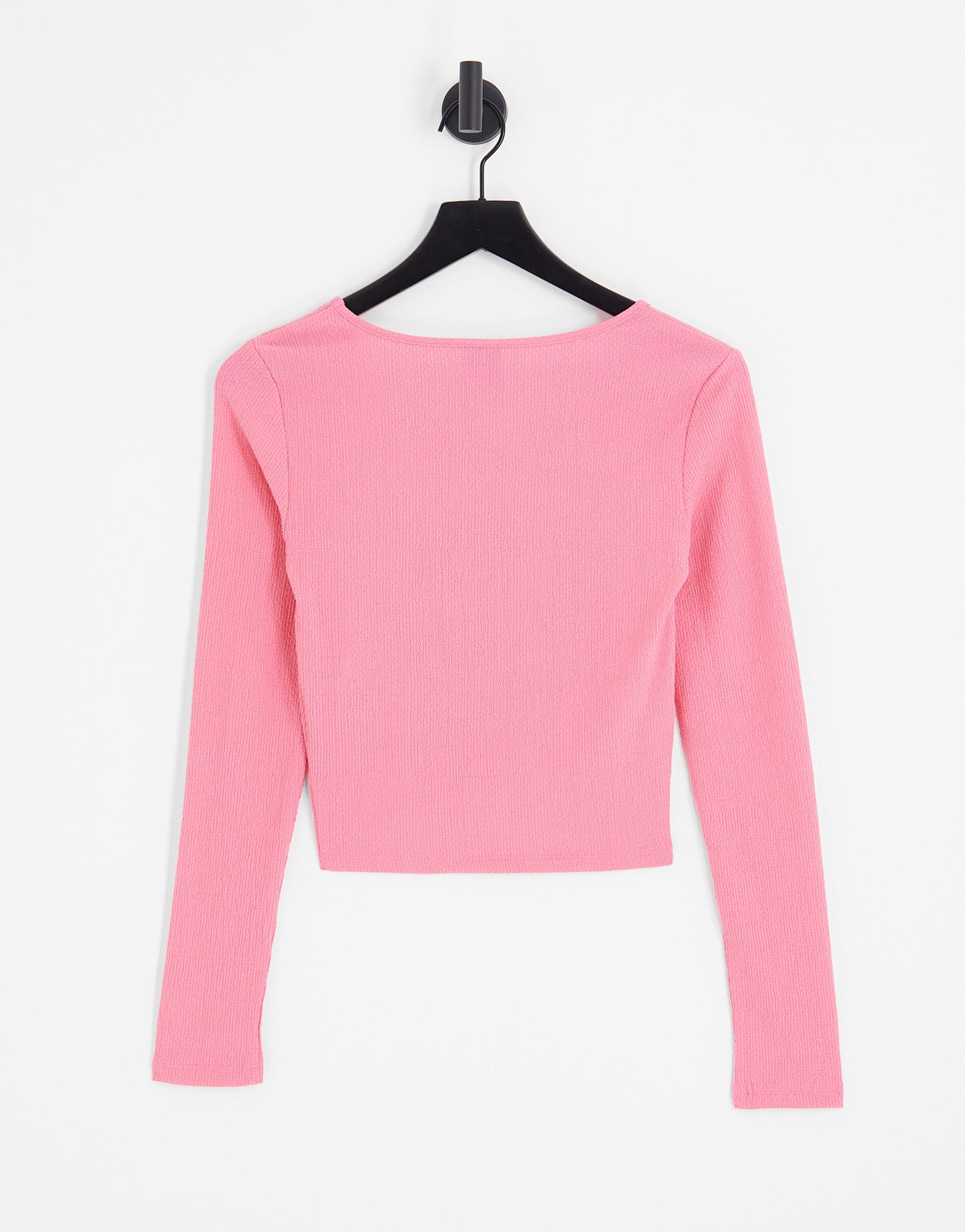 Pieces twist front top in pink