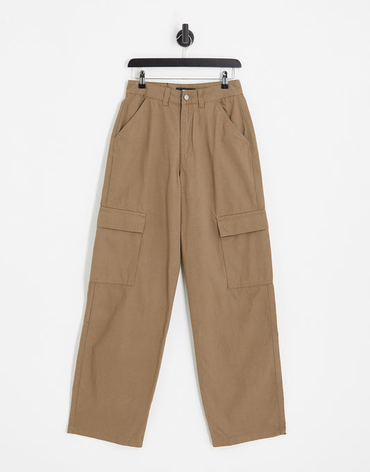 Dr Denim Donna cargo trousers in brown