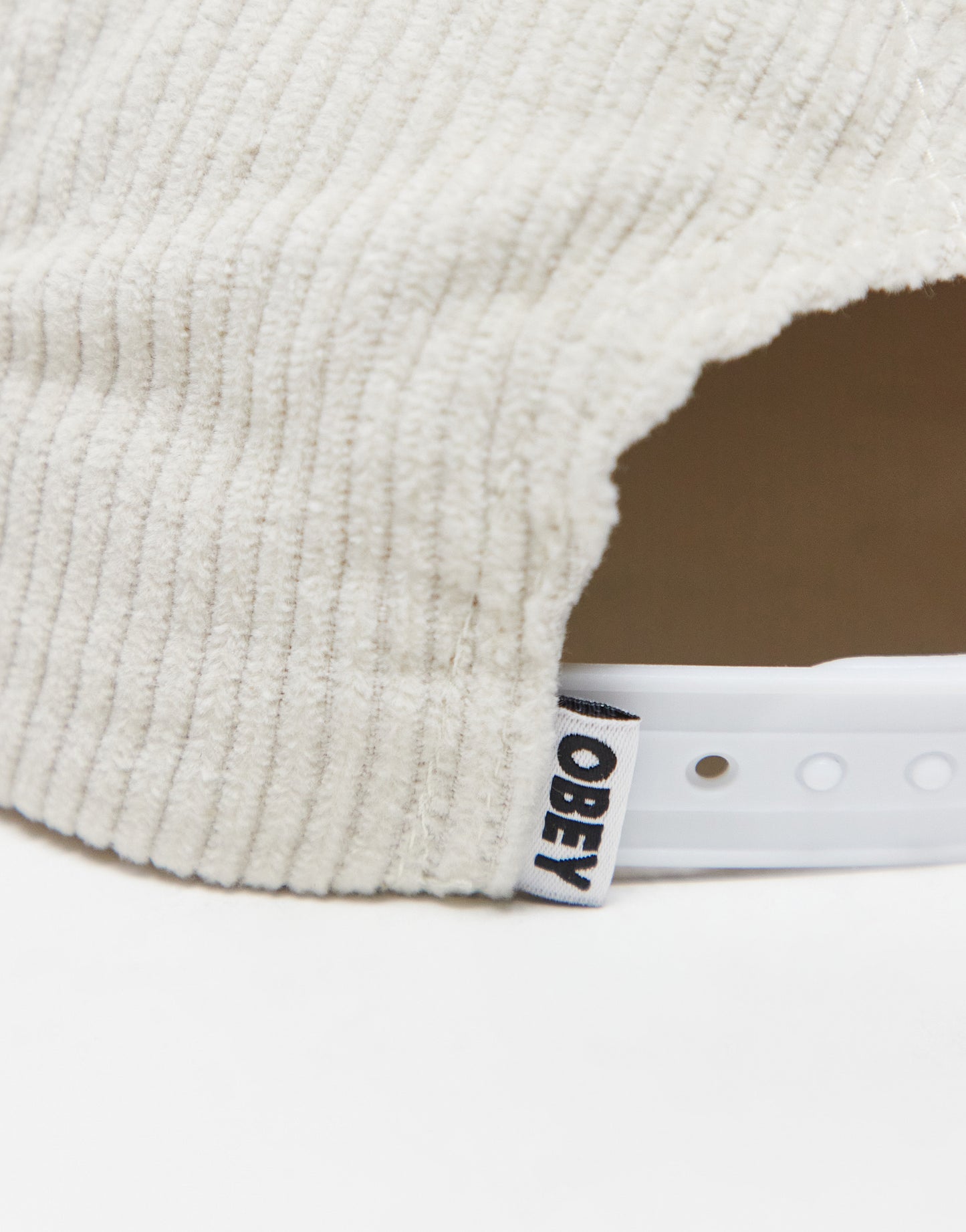 Obey fruits corduroy cap in off white