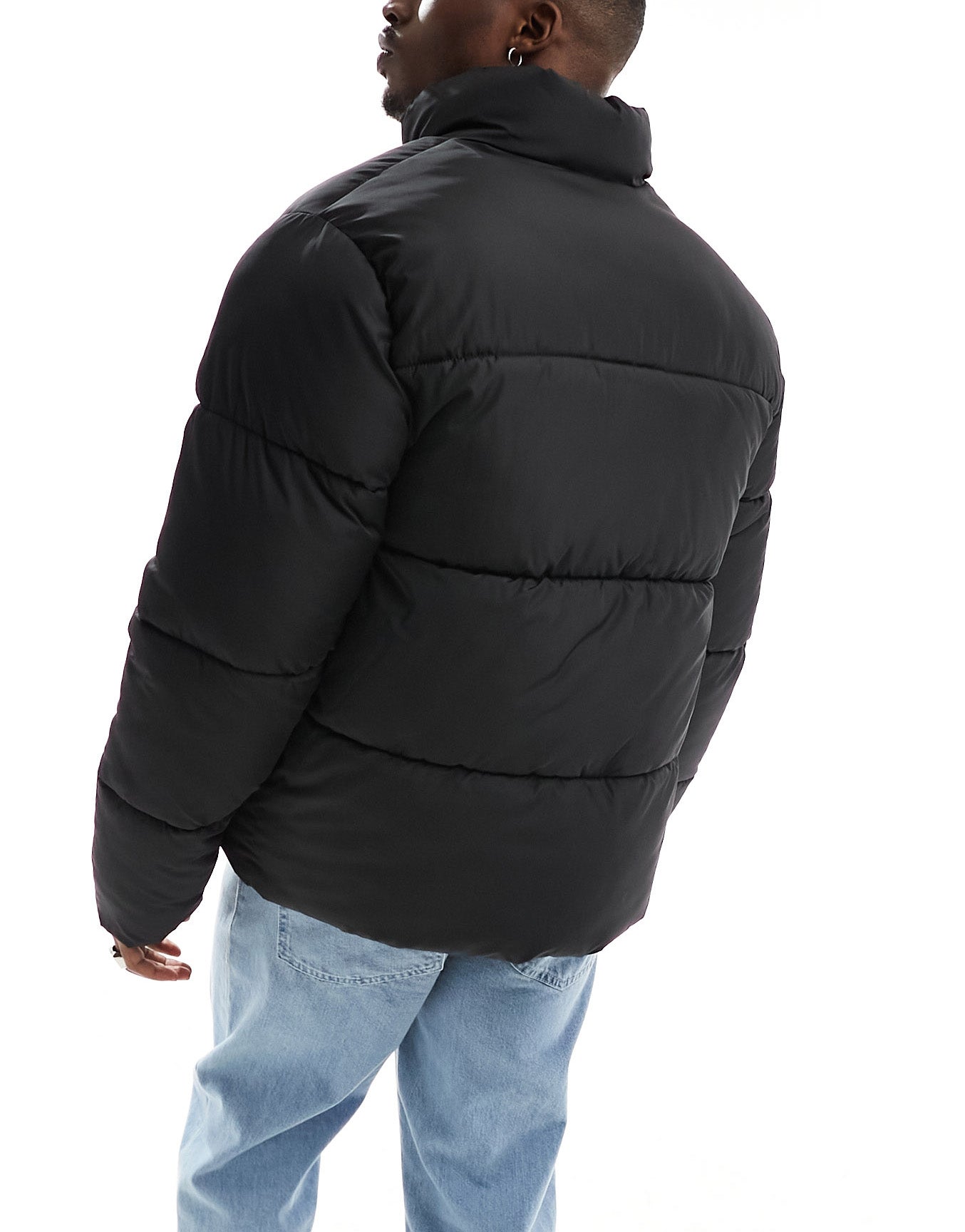 ASOS DESIGN puffer jacket in black