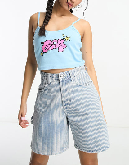 Obey bubble stars tank top in blue