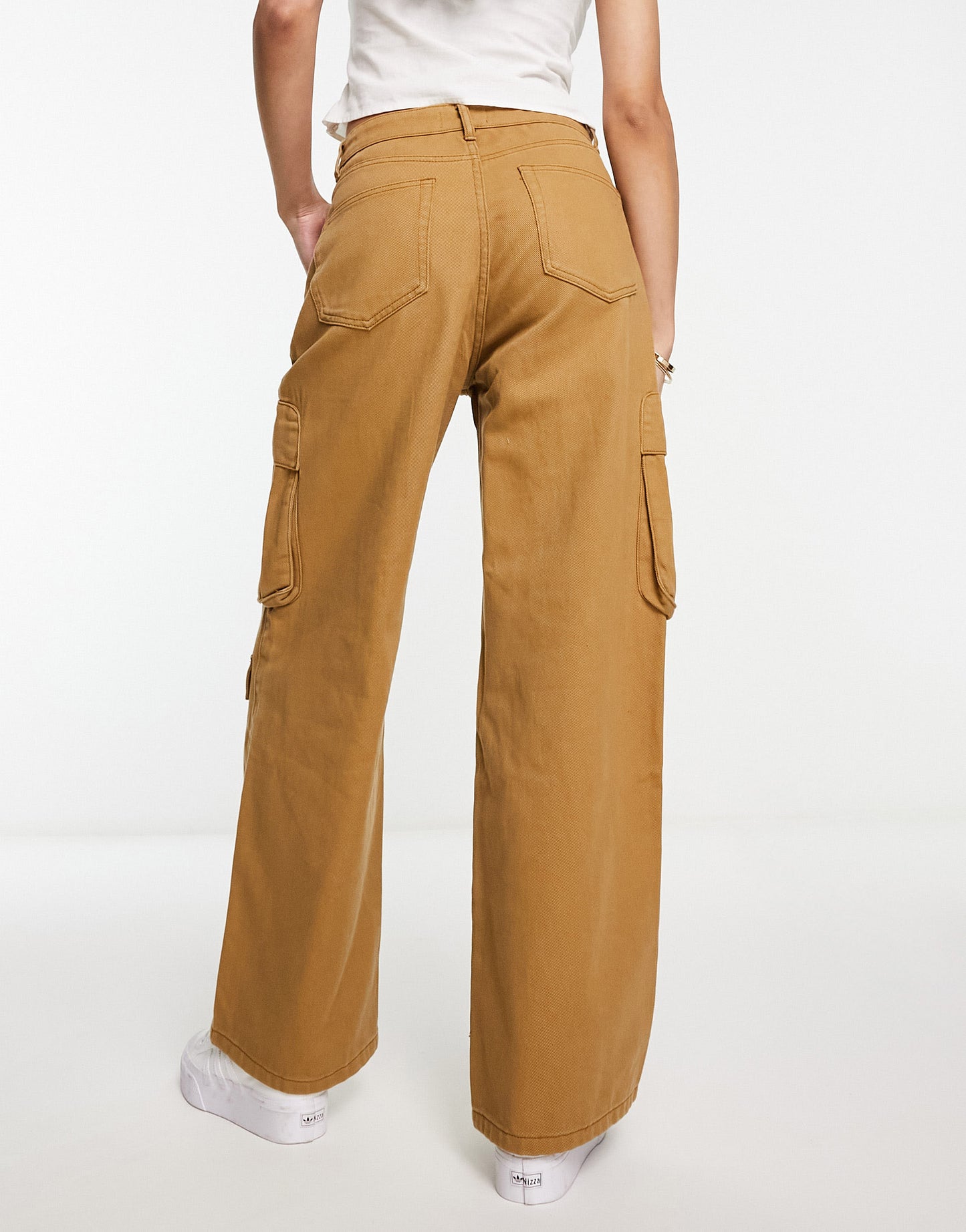 Urban Revivo cargo trousers in brown