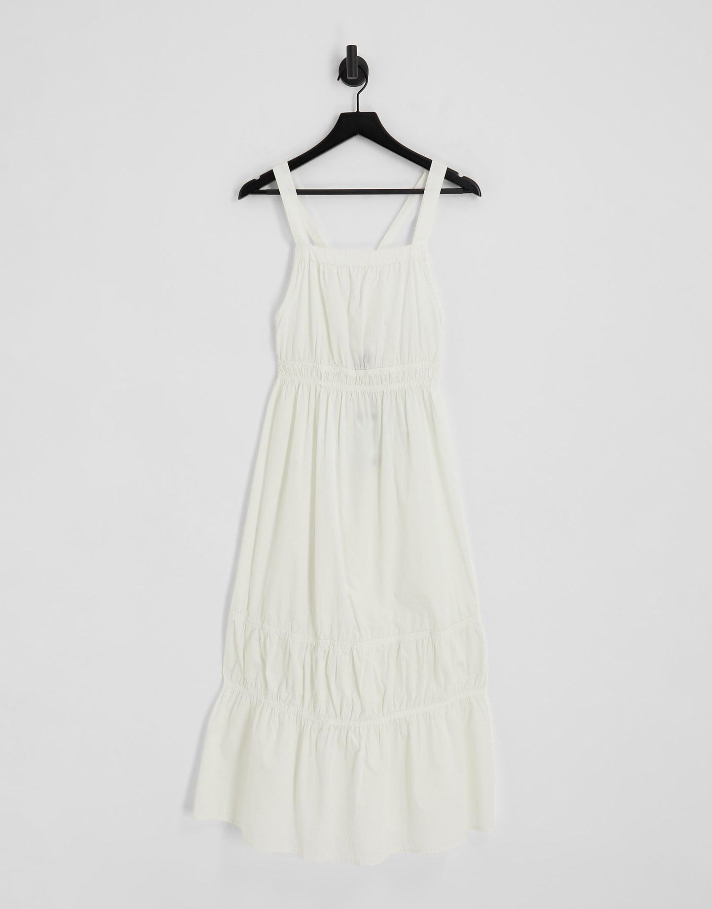 Vero Moda cross back maxi dress in white