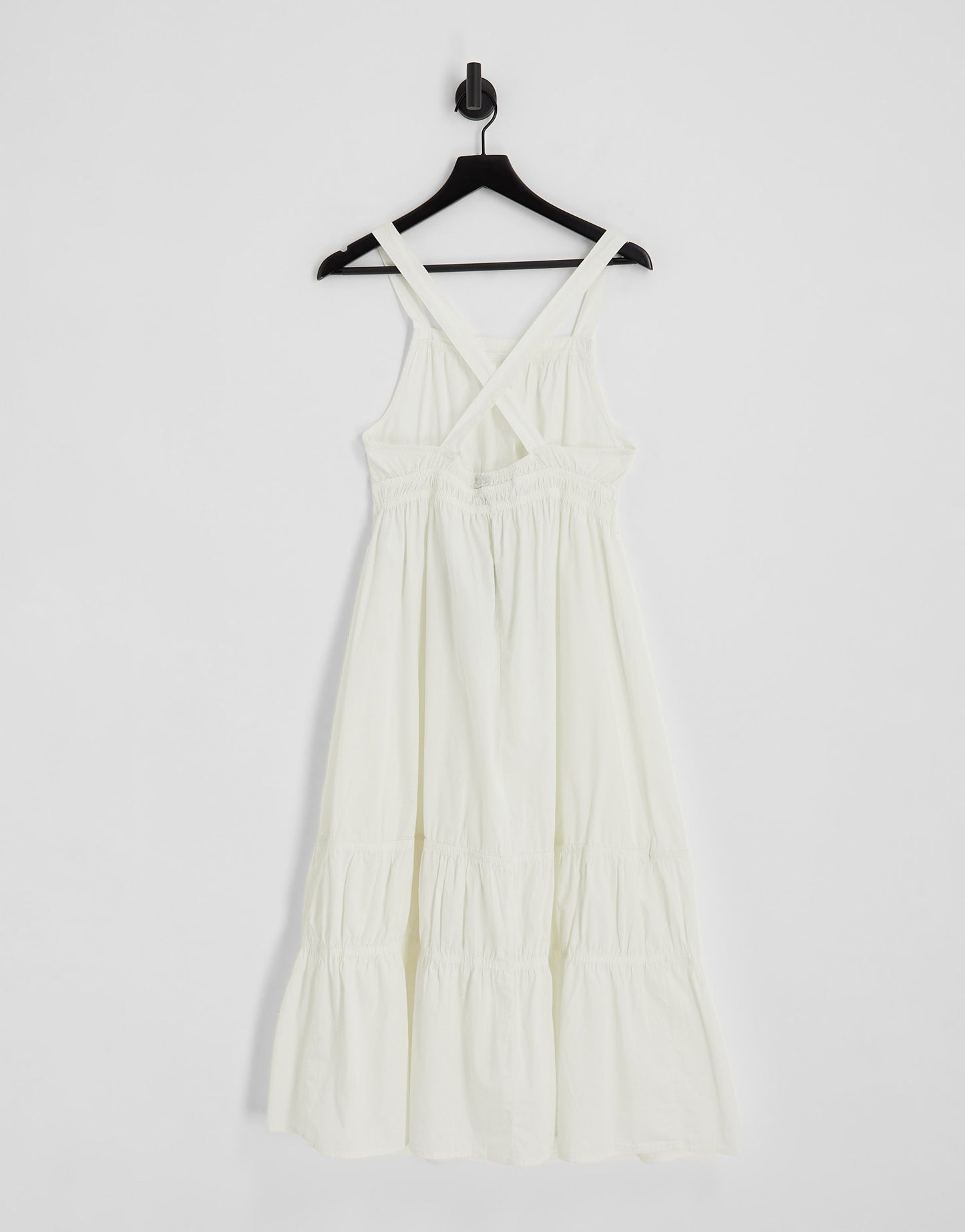 Vero Moda cross back maxi dress in white