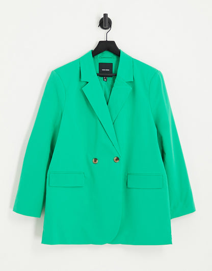 Vero Moda oversized tailored blazer co-ord in green