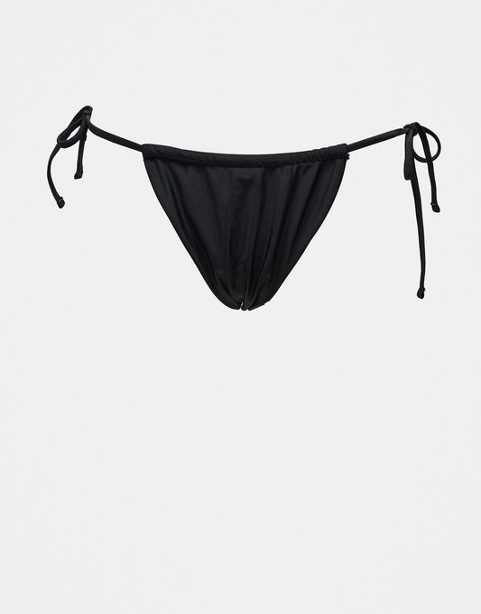 Only tie side bikini bottoms in black