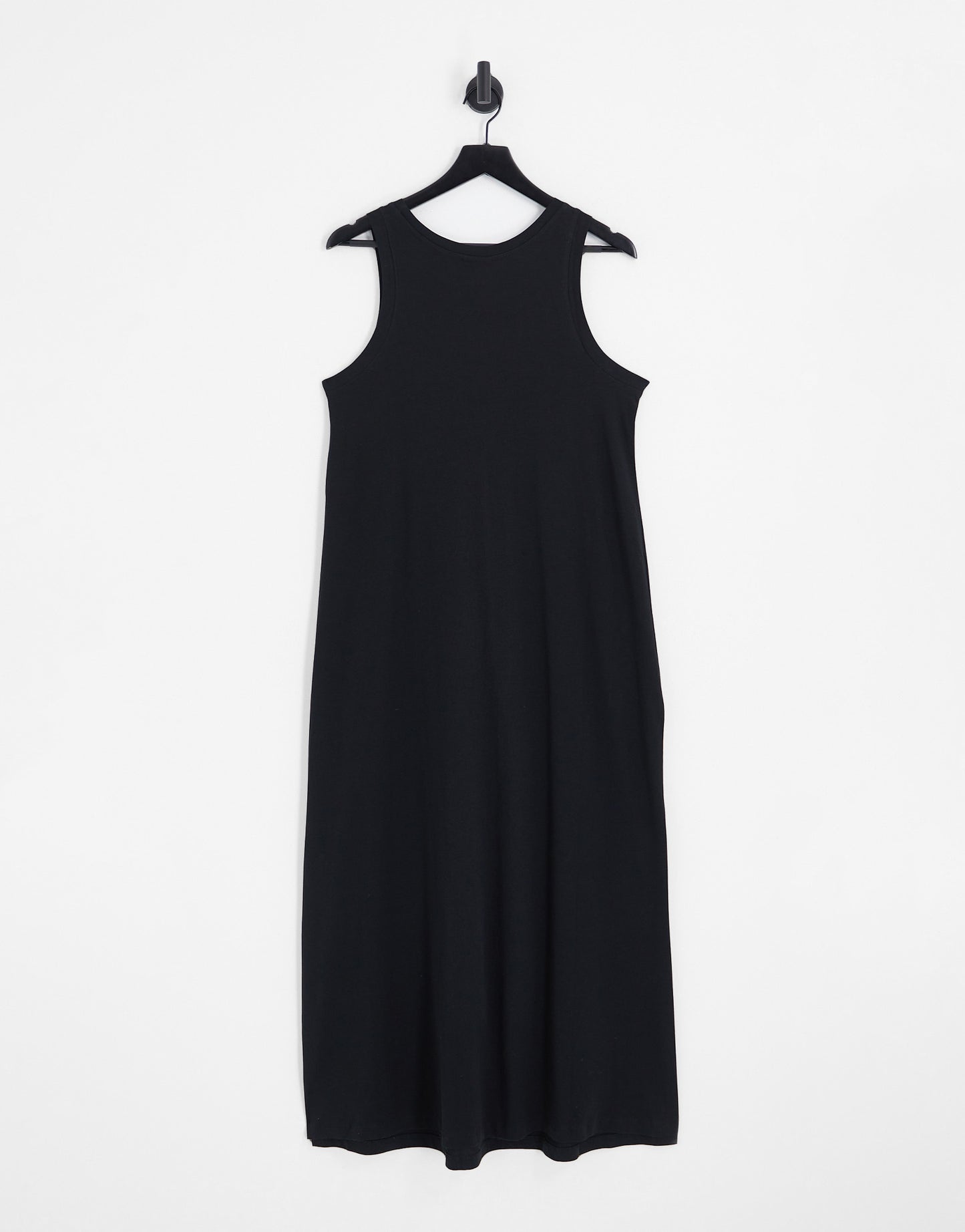 Only Curve high neck maxi dress in black