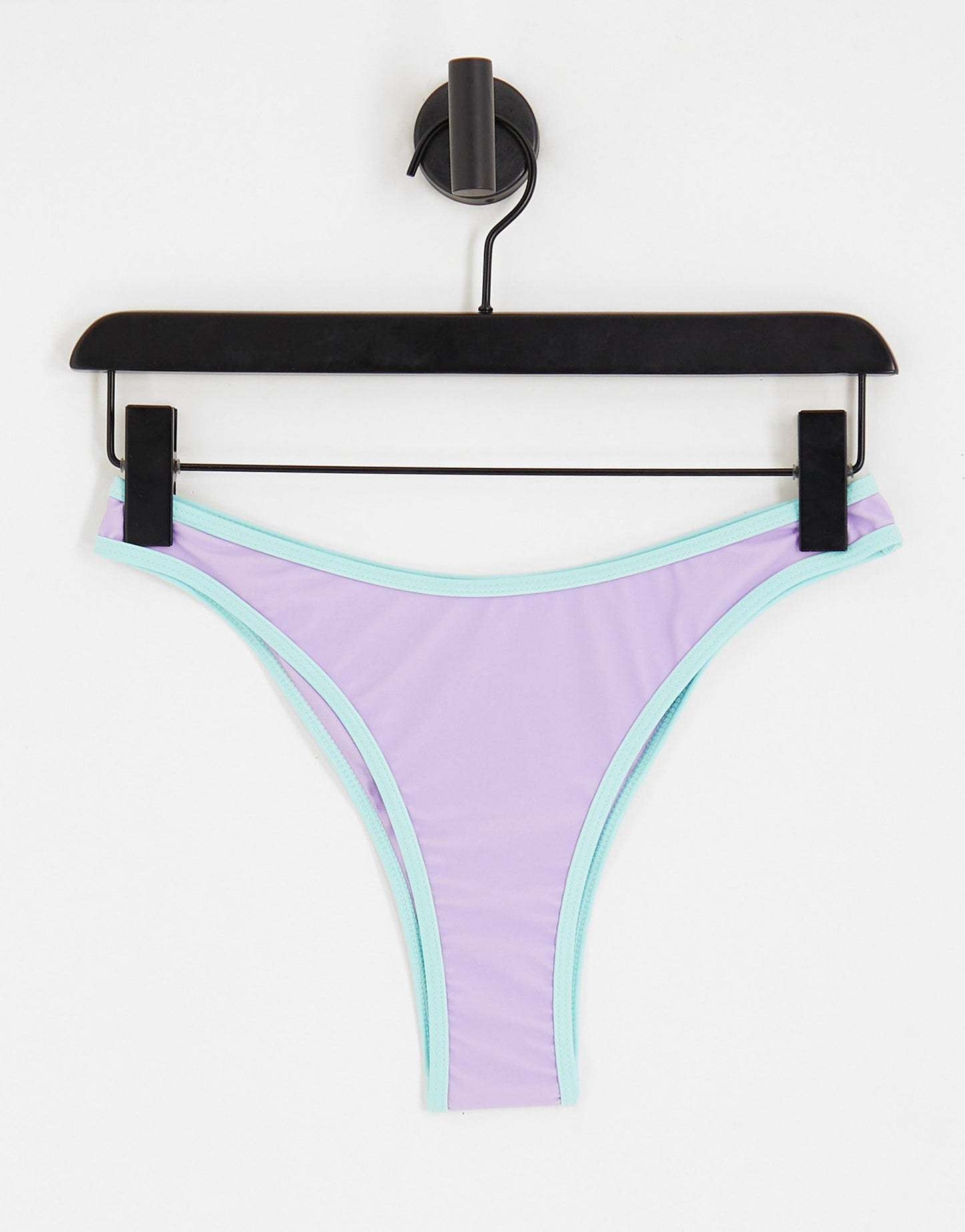 Only bikini bottoms in lilac and turquoise