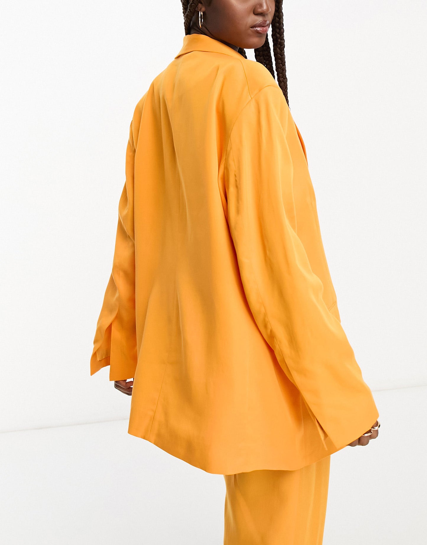 Monki co-ord blazer in orange