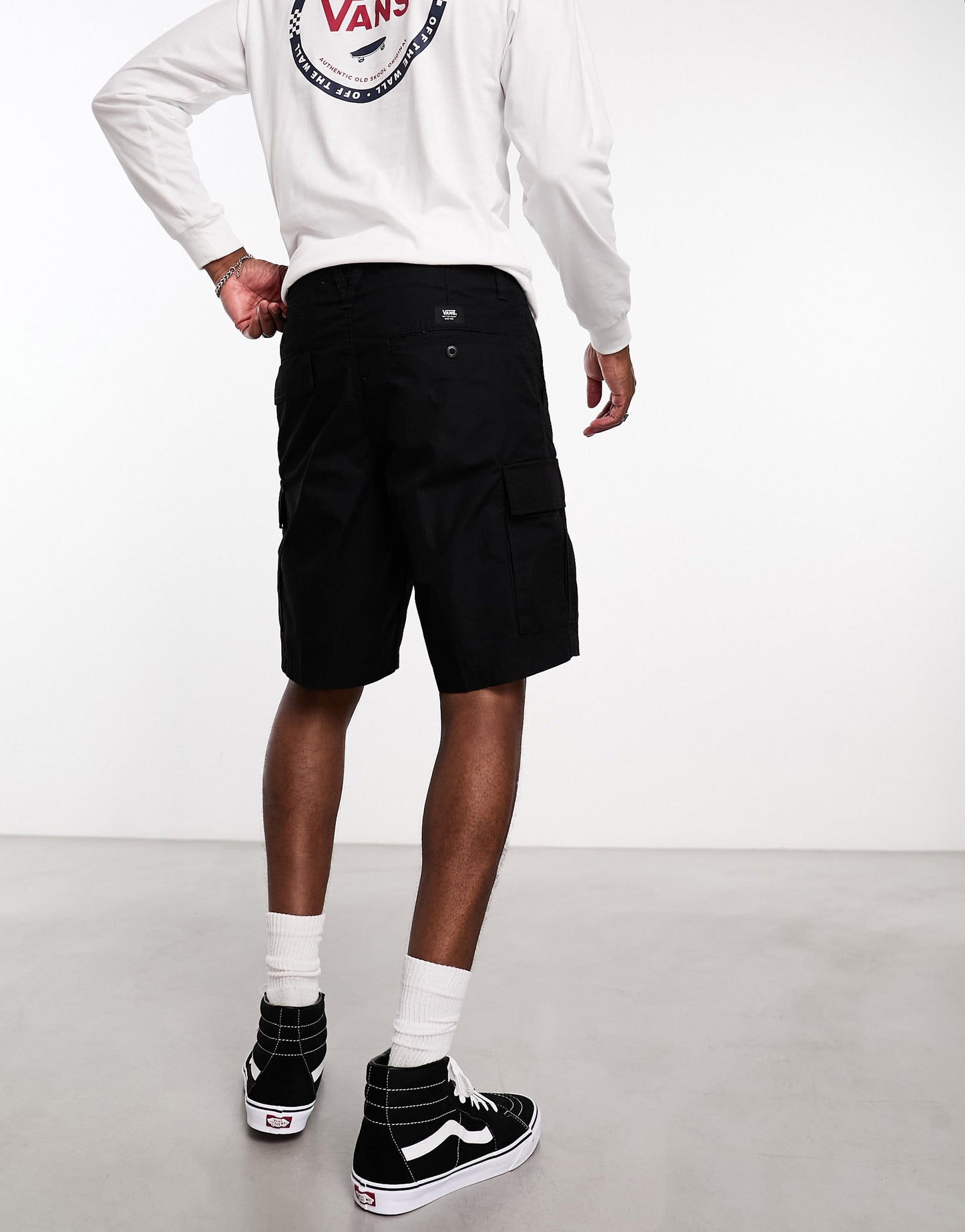 Vans cargo shorts in black Utility pack- Exclusive to Asos