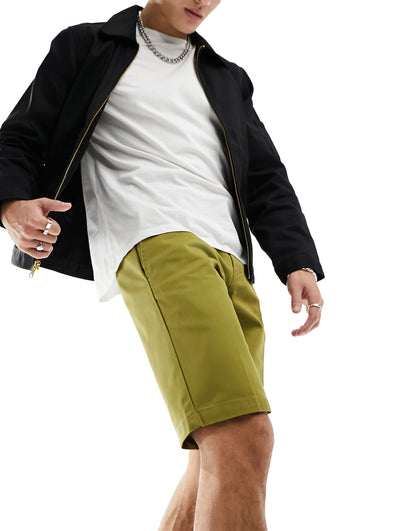 Dickies slim fit shorts in green