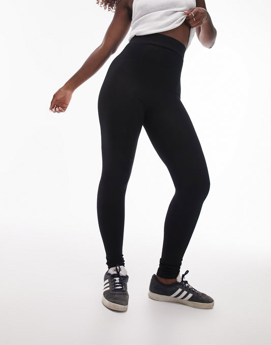 Topshop Hourglass high waisted legging in black