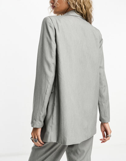 Heartbreak oversized blazer co-ord in grey