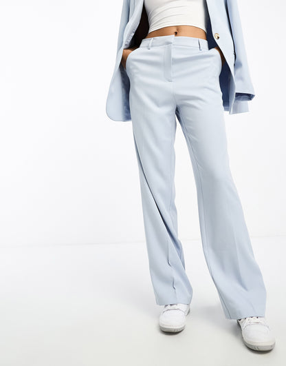 NA-KD co-ord tailored trousers in blue