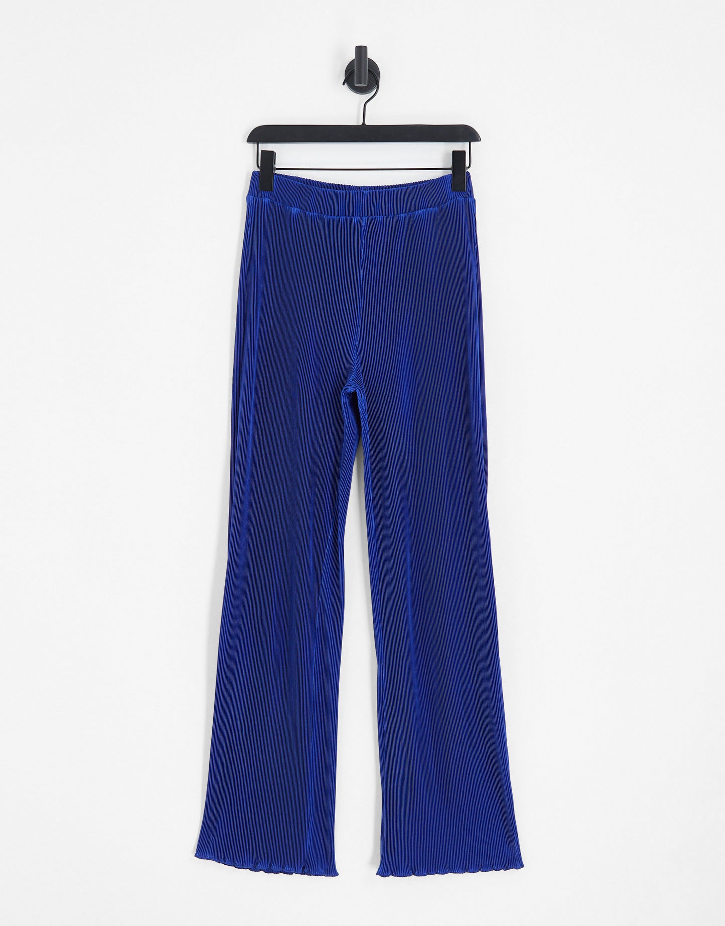 Y.A.S plisse wide leg trouser co-ord in blue