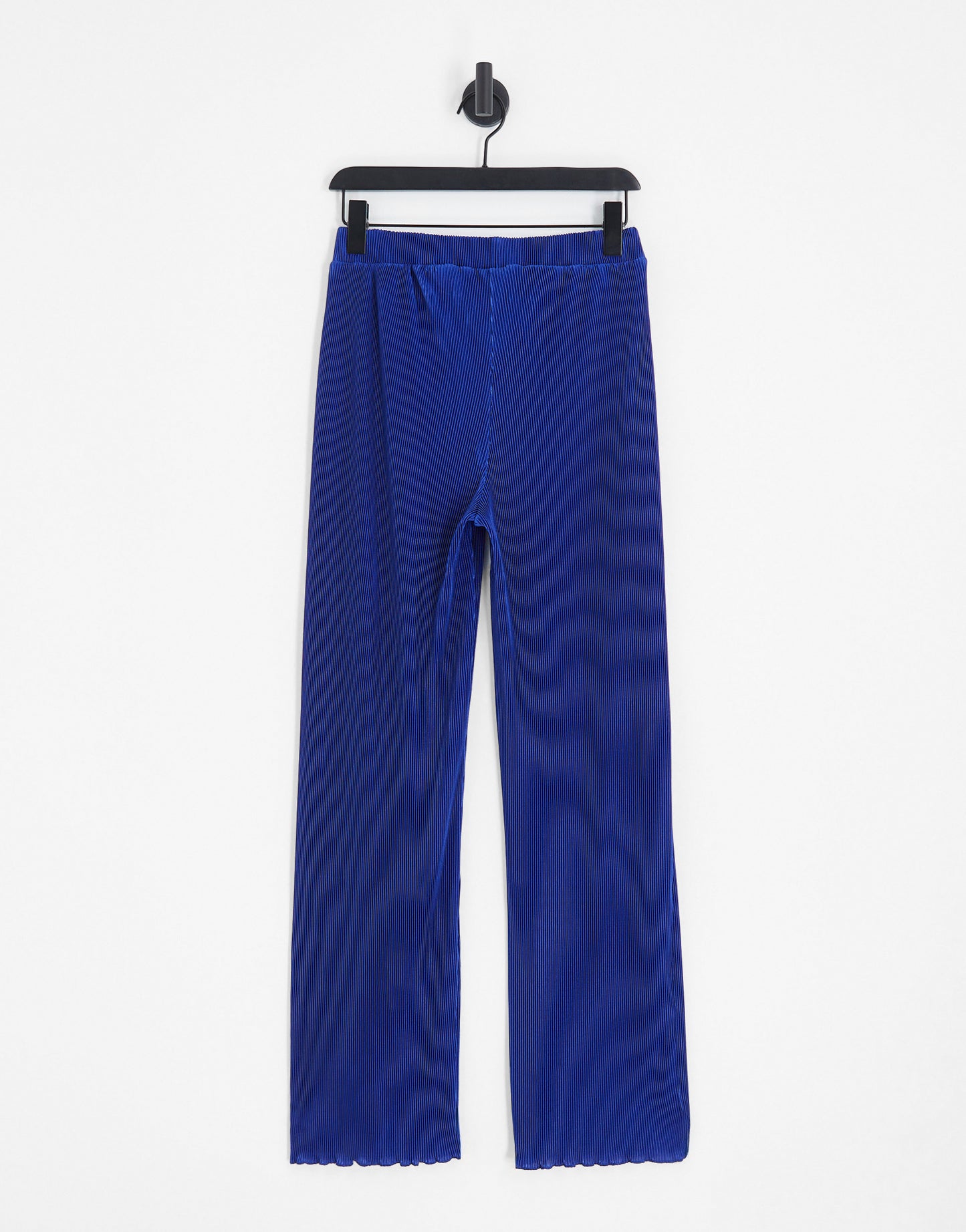 Y.A.S plisse wide leg trouser co-ord in blue