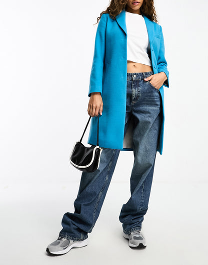 Gianni Feraud smart coat in bright blue