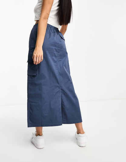 Sixth June cargo maxi skirt in navy