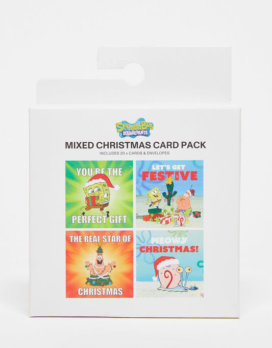 Typo X Spongebob Squarepants 20 pack of Christmas cards