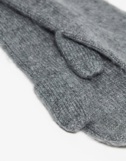 Topshop Mae long mittens in charcoal