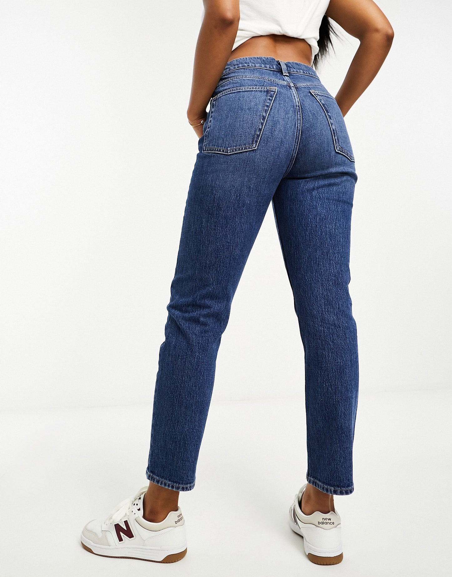 & Other Stories high waist relaxed leg in dark blue