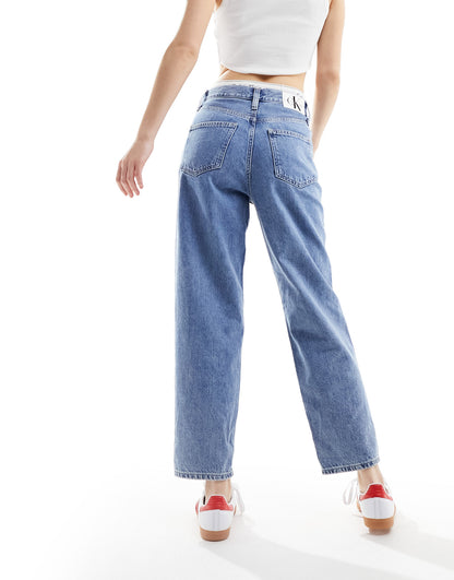 Calvin Klein Jeans baggy jeans in mid wash