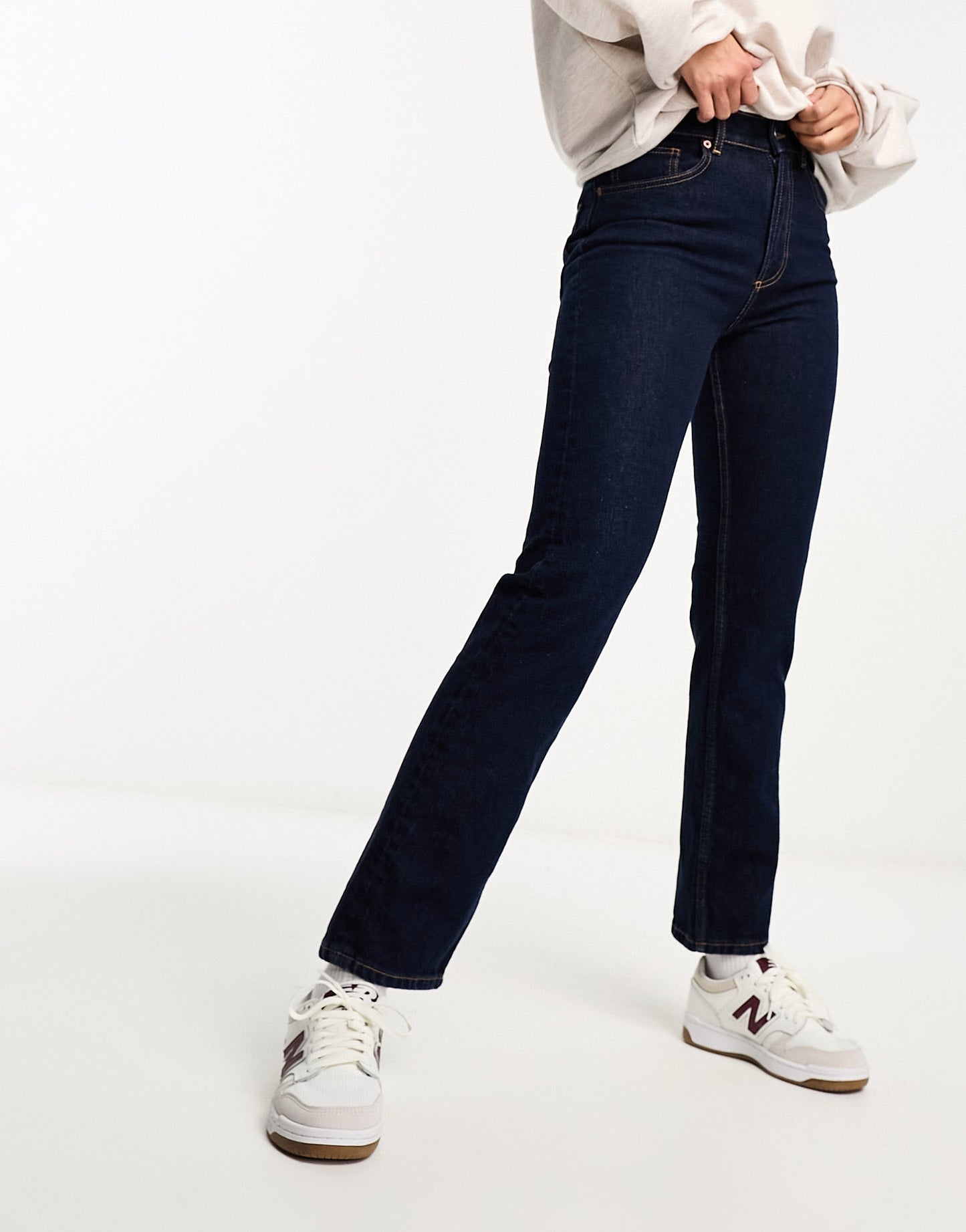 ASOS DESIGN slim straight jean in indigo wash