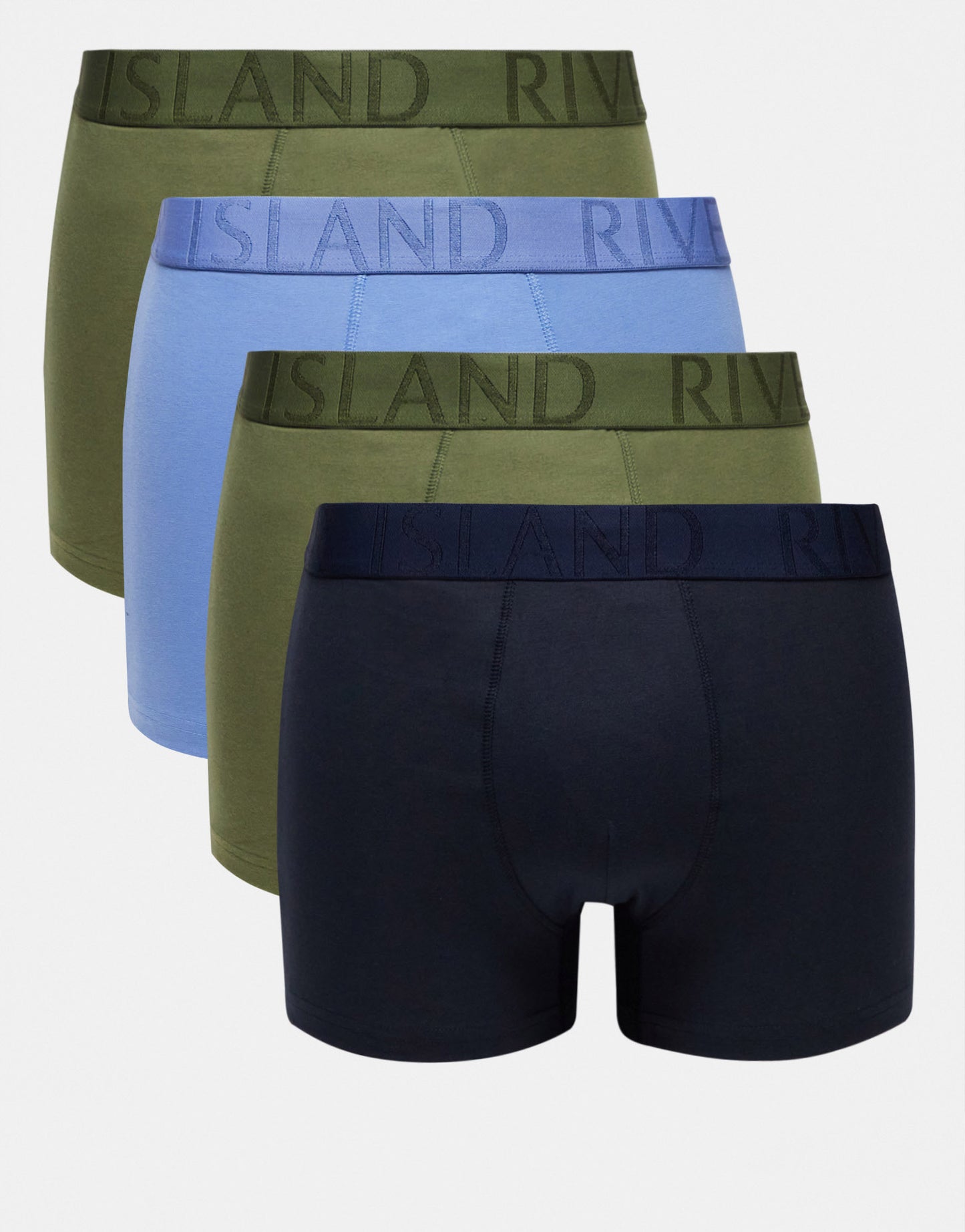 River Island 4 pack trunks in multi