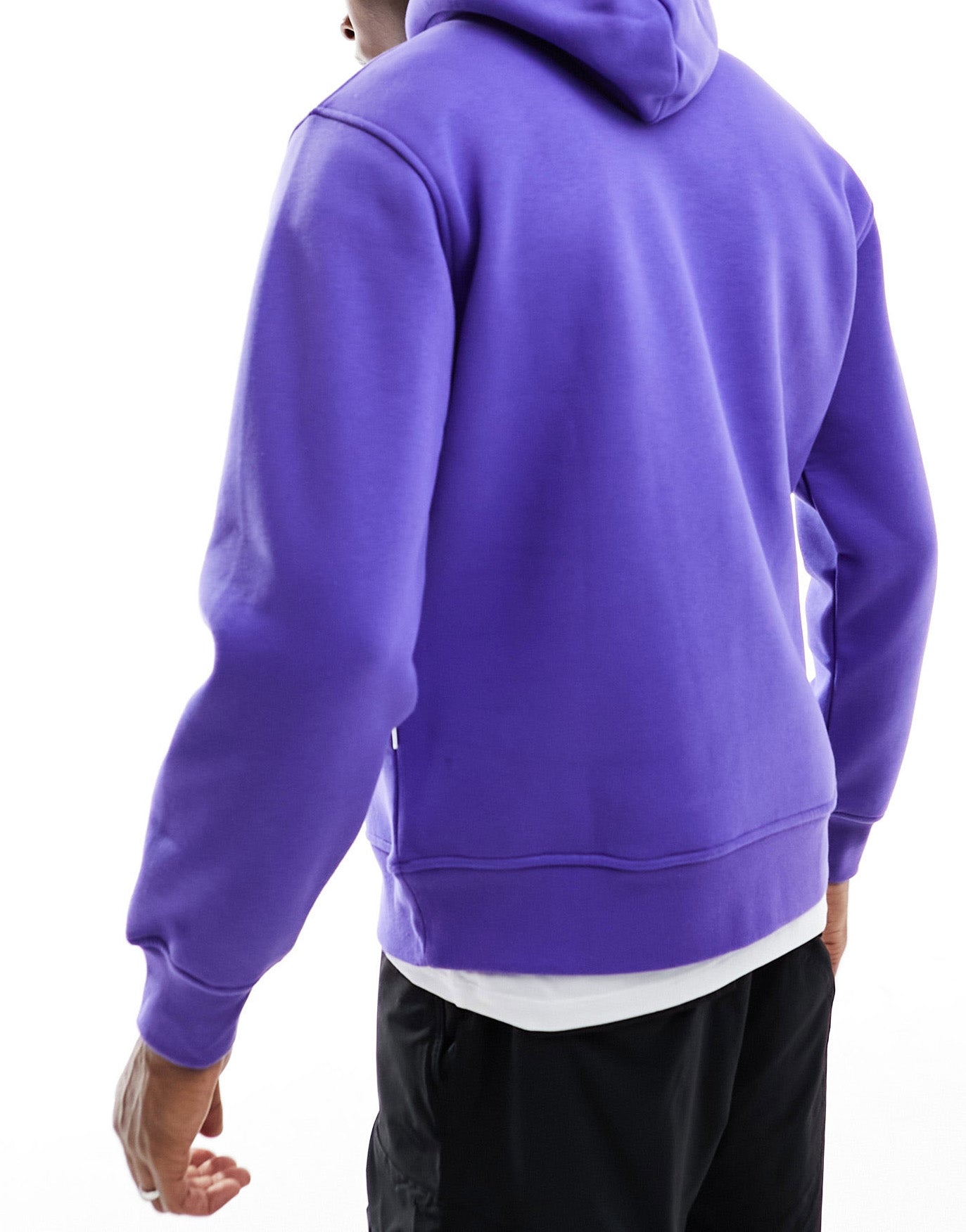 Nicce mercury oversized pullover hoodie in purple with split hem detail