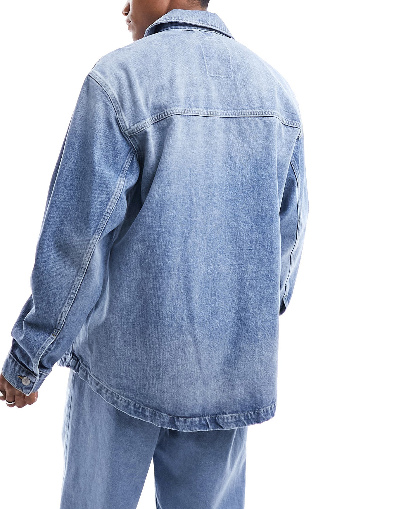 Tommy Jeans Aiden denim overshirt in light wash