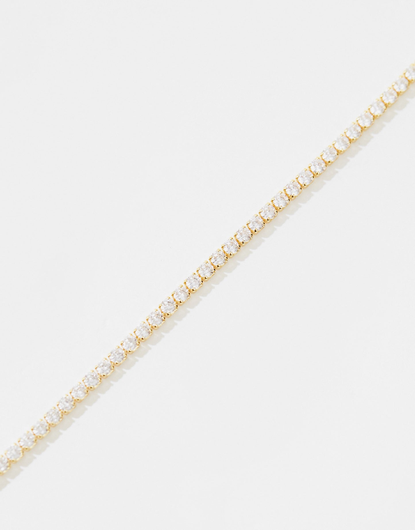 Orelia gold plated clear crystal tennis bracelet