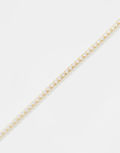 Orelia gold plated clear crystal tennis bracelet